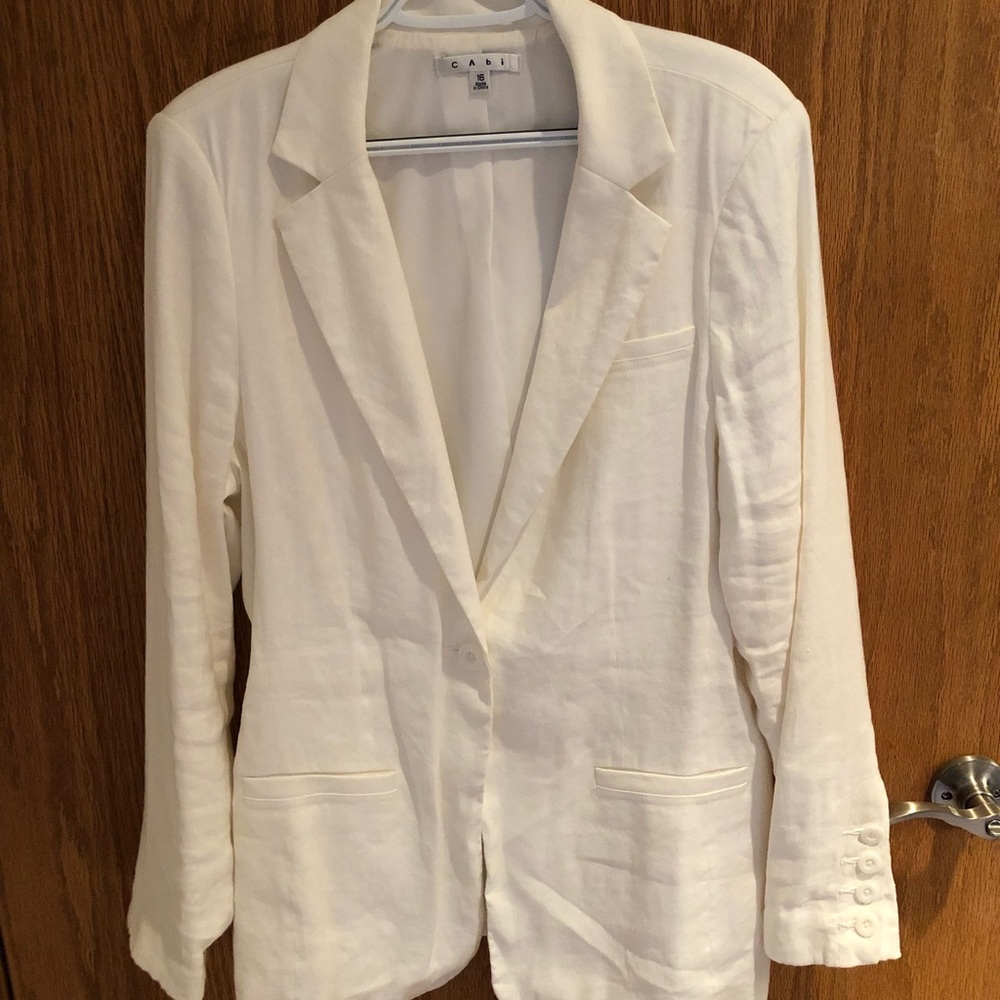 Linen Cabi blazer worn one time